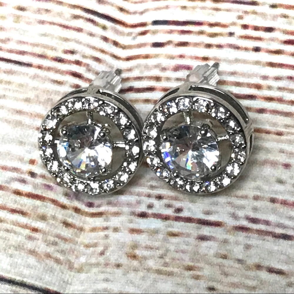 Gorgeous Lab Created Diamond Simulant Earrings